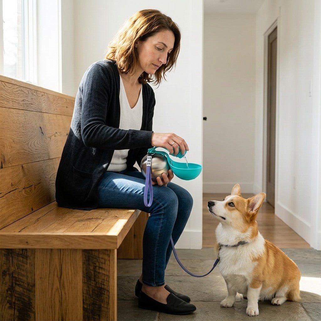 Portable Stainless Steel Dog Water Bottle